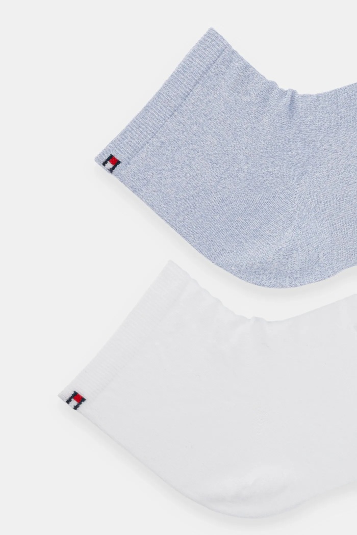 Tommy Hilfiger Κάλτσες γυναικείες με βαμβάκι 2-pack 373001001 μπλε AA00