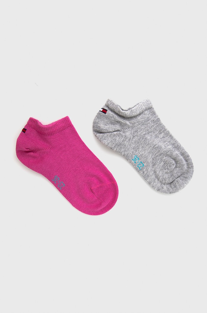 Tommy Hilfiger - sosete copii (2-pack) sosete scurte roz 301390