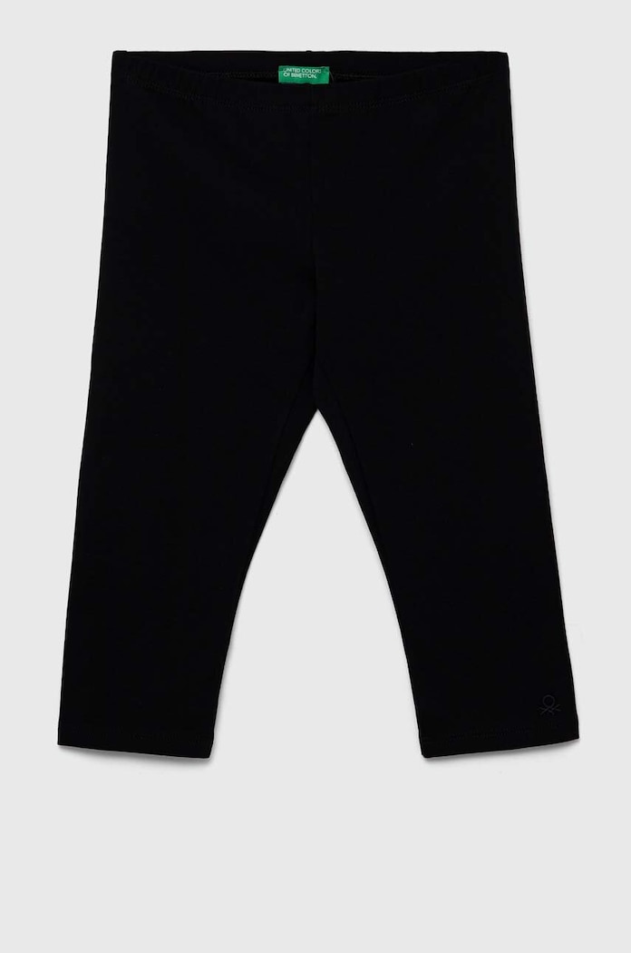 United Colors of Benetton legginsy dziecięce z elastanem czarny 3MT1CF02J.G.NOS