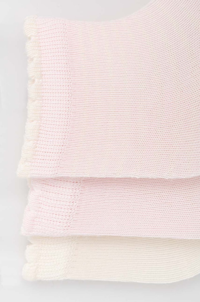Čarapice za bebe United Colors of Benetton 3-pack 6AO3F21AU.G.W.CONTINUAT roza AA00