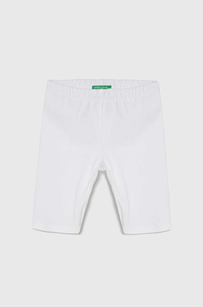 Detské legíny United Colors of Benetton melanž biela 3MT1GF01M.P.Continuativ