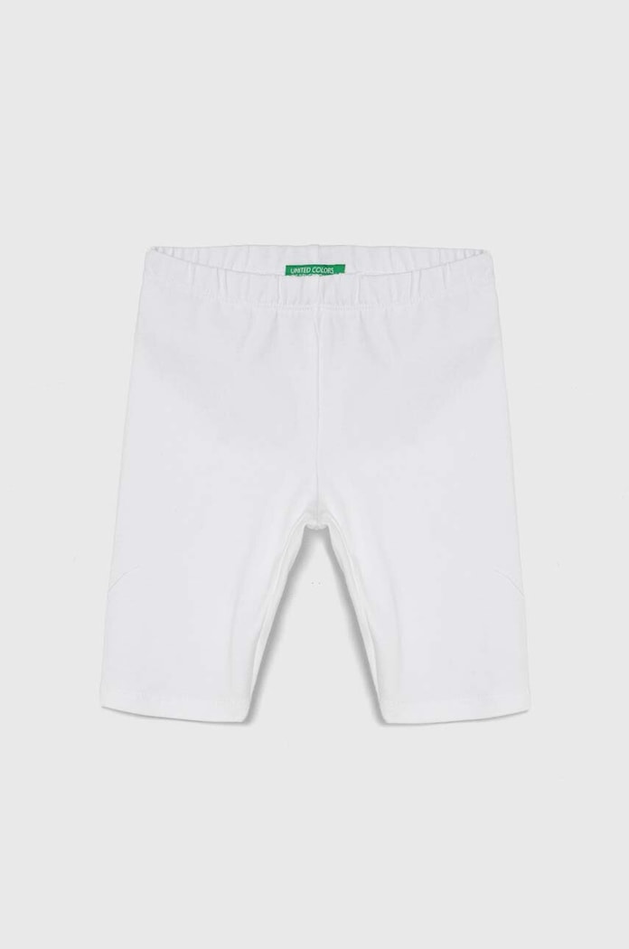 Detské legíny United Colors of Benetton melanž biela 3MT1GF01M.P.Continuativ