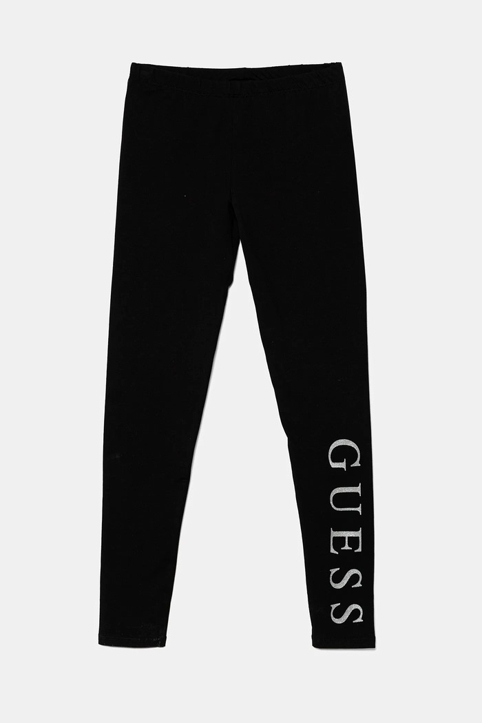 Detské legíny Guess s elastanom čierna J93B11.J1314.PPYA