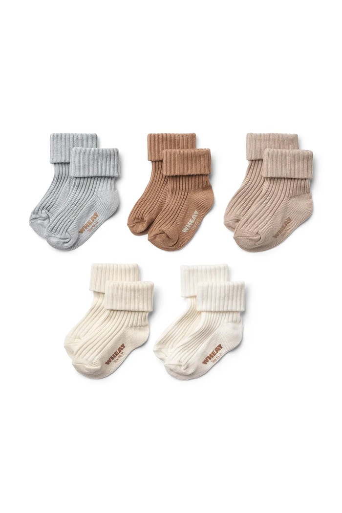 Nogavice za dojenčka Wheat 5-pack modra 1910j.586