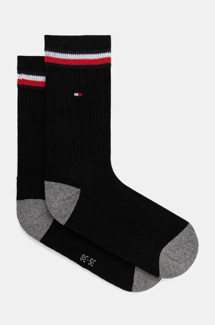 Dětské ponožky Tommy Hilfiger 2-pack dlouhé ponožky černá 100001500