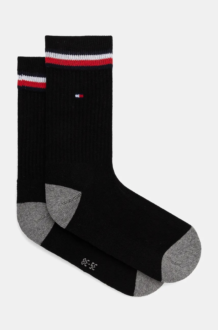 Dětské ponožky Tommy Hilfiger 2-pack dlouhé ponožky černá 100001500