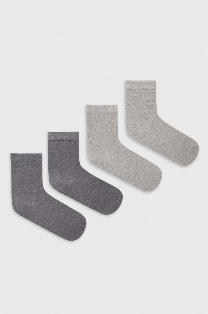 United Colors of Benetton sosete copii 4-pack sosete lungi gri 6GRD07028.G.CONTINUATIV