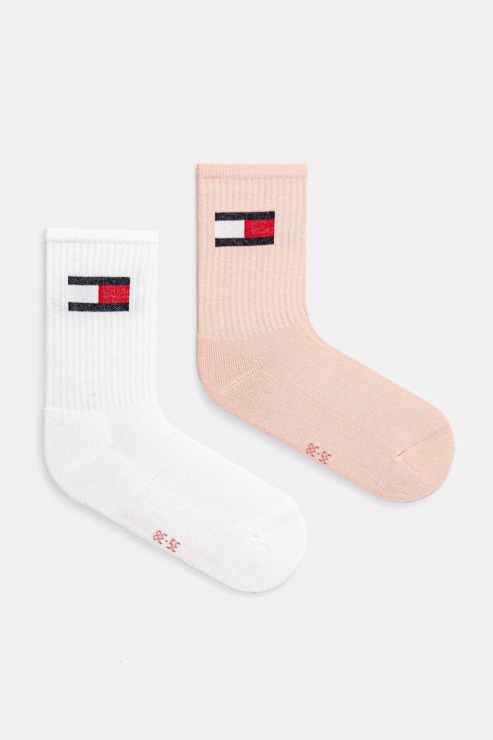 Dětské ponožky Tommy Hilfiger 2-pack dlouhé ponožky oranžová 701229940.PPYA