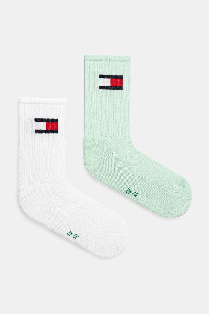 Dječje čarape Tommy Hilfiger 2-pack Planet friendly tirkizna 701229940.PPYA