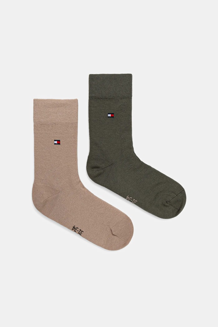 Tommy Hilfiger Skarpetki dziecięce 2-pack beżowy 391334.9BYA