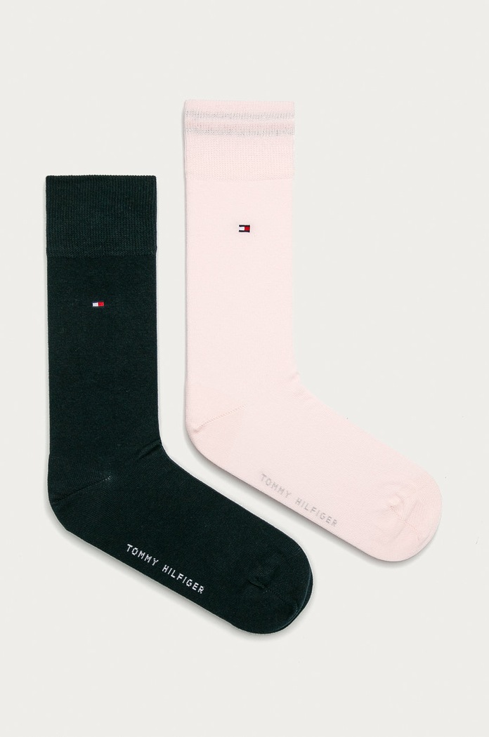 Ponožky Tommy Hilfiger 2-pak dlhé ponožky ružová 371111