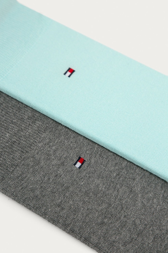 Ponožky Tommy Hilfiger 2-pak 371111 tyrkysová AA00