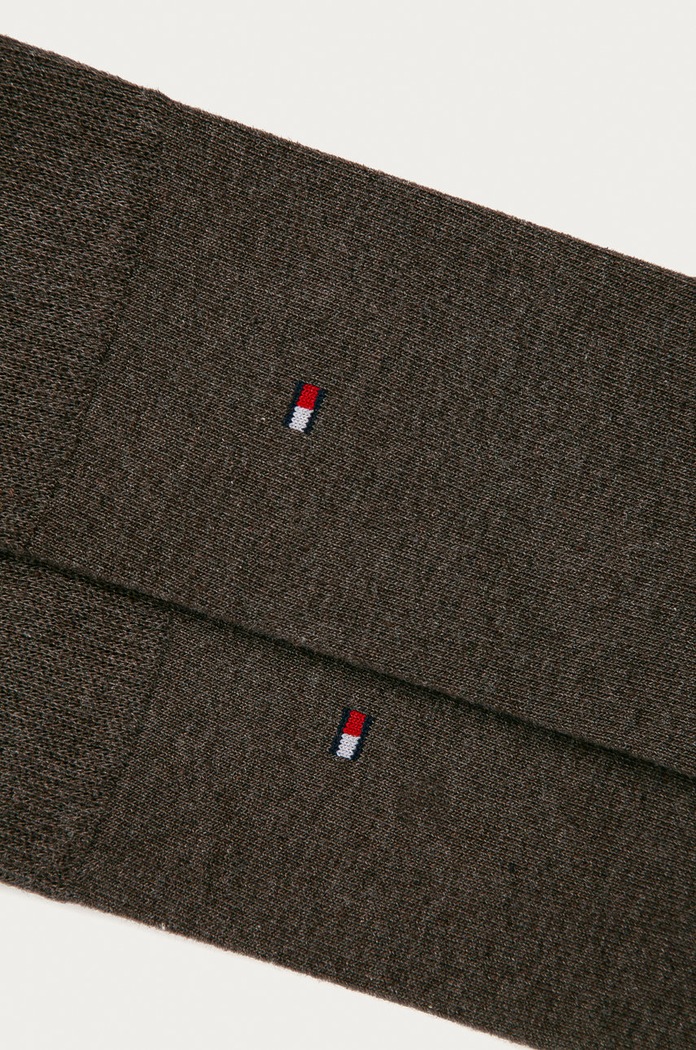 Nogavice Tommy Hilfiger 2-pack 371111 rjava AA00