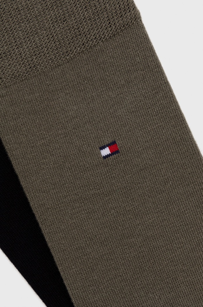 Ponožky Tommy Hilfiger 2-pack 371111 zelená AA00