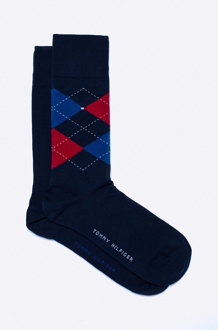 Tommy Hilfiger - Skarpety (2-pak) skarpetki długie fioletowy 391156