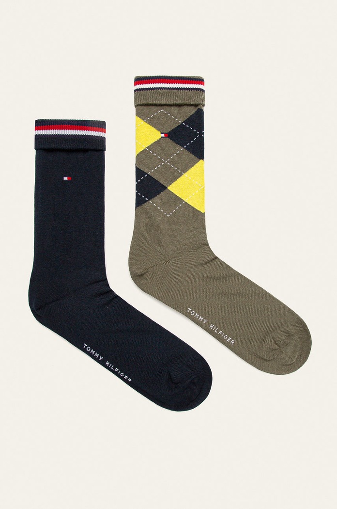 Tommy Hilfiger - Sosete (2-pack) sosete lungi verde 391156