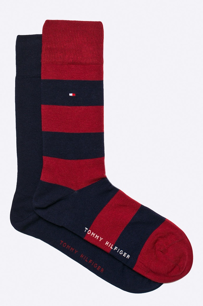 Tommy Hilfiger skarpetki (2-pack) 342021001. wzorzyste czerwony 342021001.