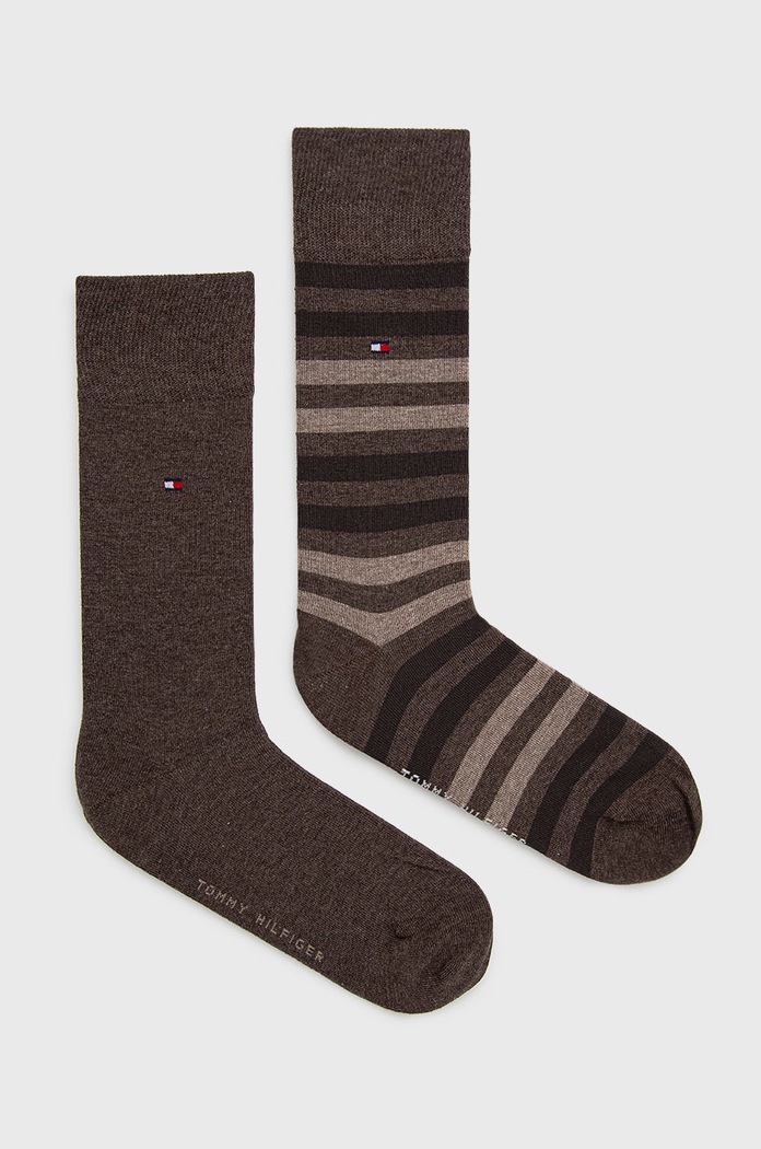 Tommy Hilfiger Κάλτσες (2-pack) καφέ 472001001