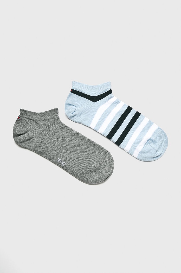 Kotníkové ponožky Tommy Hilfiger (2-pack) hladký modrá 382000001