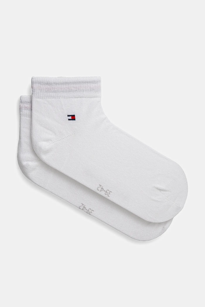 Tommy Hilfiger nogavice moške z bombažem paket 2 kosov Kratke nogavice bela 342025001