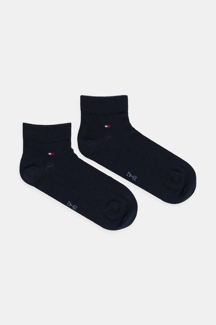Tommy Hilfiger nogavice moške z bombažem paket 2 kosov Kratke nogavice mornarsko modra 342025001