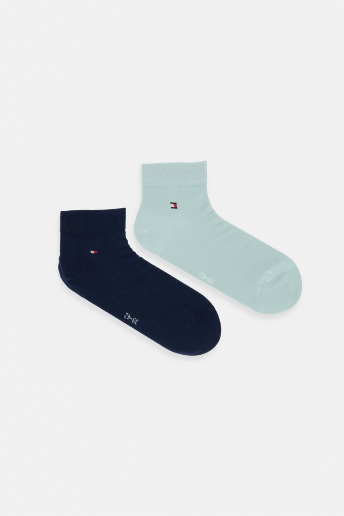 Tommy Hilfiger κάλτσες ανδρικές με βαμβάκι 2-pack πράσινο 342025001