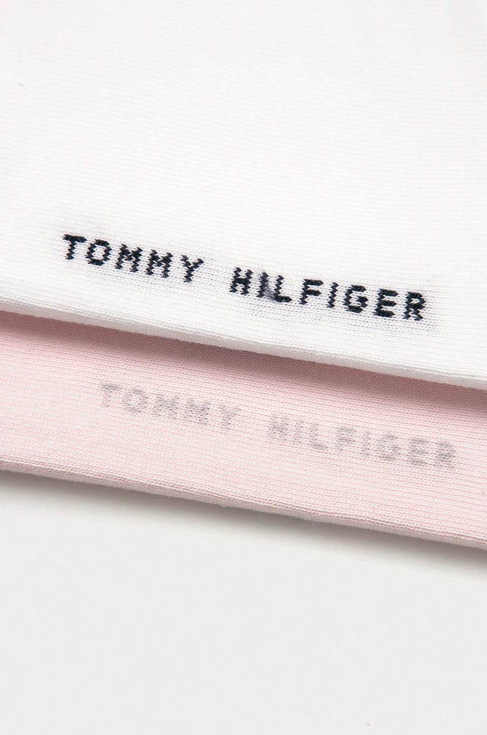 Tommy Hilfiger ponožky pánske s bavlnou 2-pak 342025001 ružová AA00