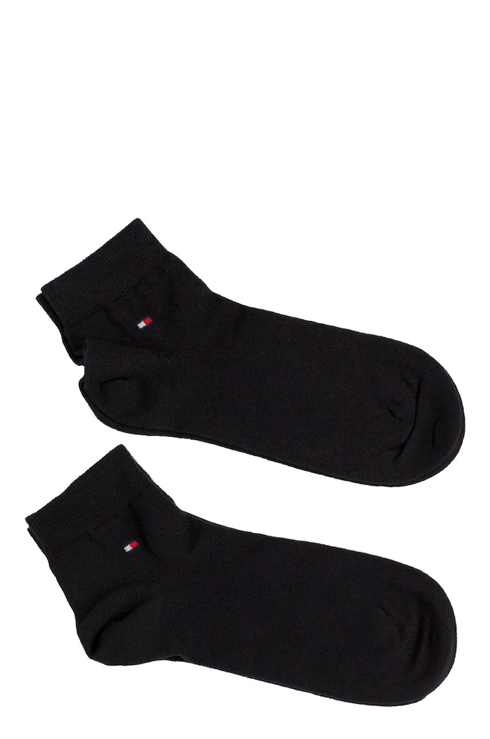 Tommy Hilfiger nogavice moške z bombažem paket 2 kosov Kratke nogavice črna 342025001
