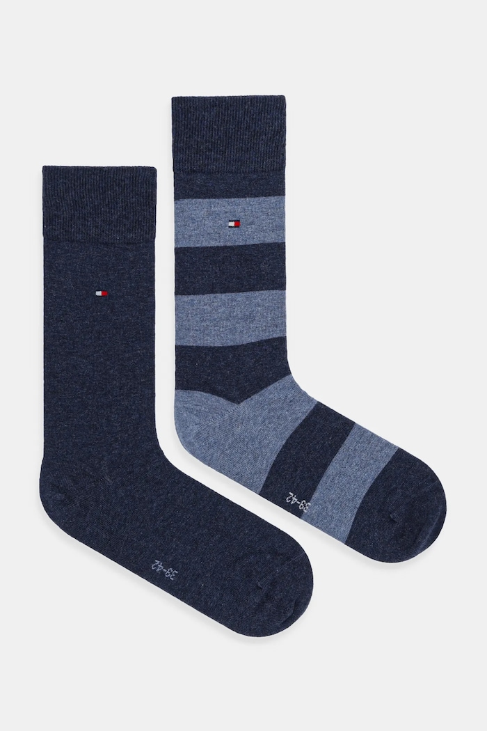 Tommy Hilfiger κάλτσες (2-pack) 342021001 ψηλές κάλτσες μπλε 342021001
