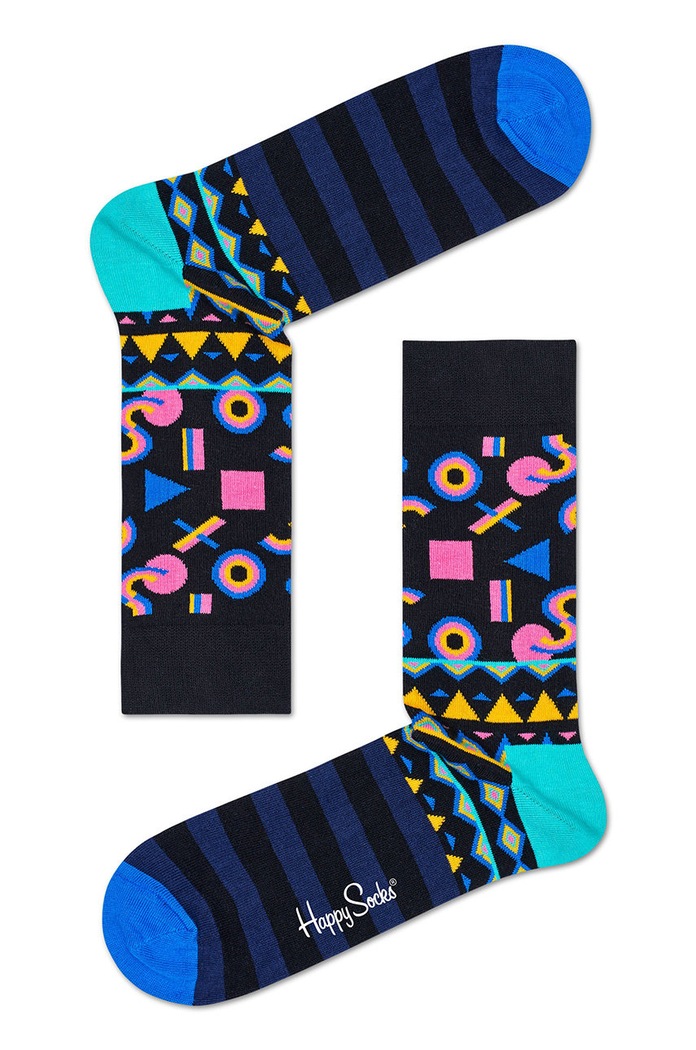 Happy Socks - Ponožky Mix Max dlouhé ponožky černá MIM01.9000.M
