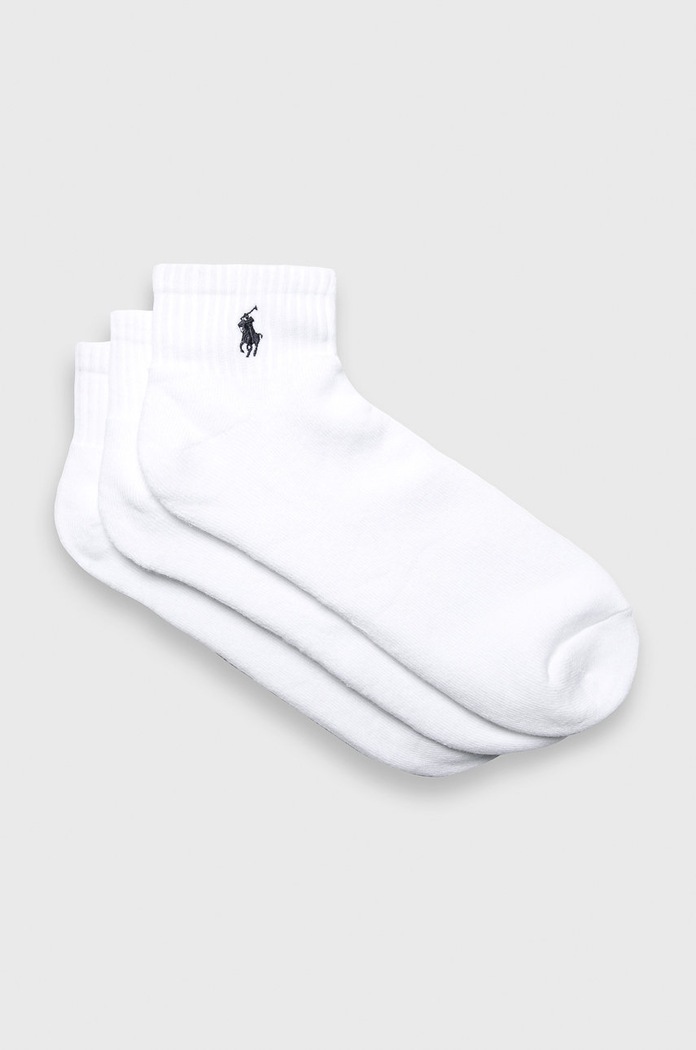 Polo Ralph Lauren - Ponožky (3-pak) krátke ponožky biela 449655220003