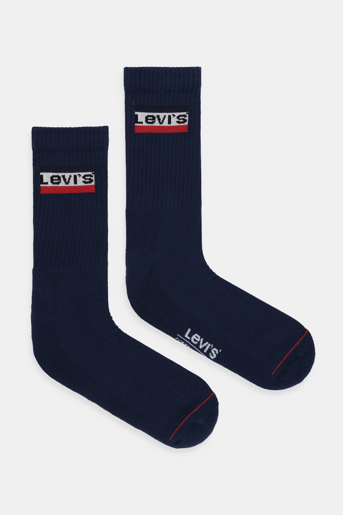 Levi's - Ponožky (2 pack) dlouhé ponožky námořnická modř 37157.0152