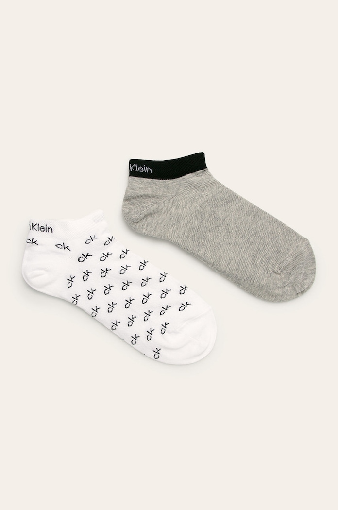 Calvin Klein - Skarpetki (2-pack) drobny wzór biały 100001762.NOS