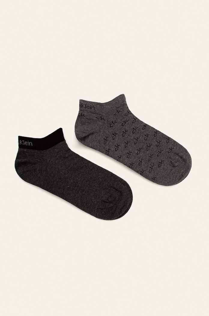 Calvin Klein - Ponožky (2-pack) jemný vzor šedá 100001762.NOS