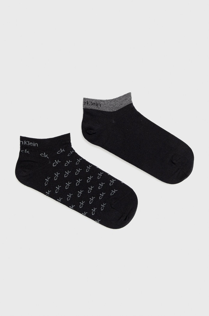 Calvin Klein - Ponožky (2-pack) jemný vzor černá 100001762.NOS