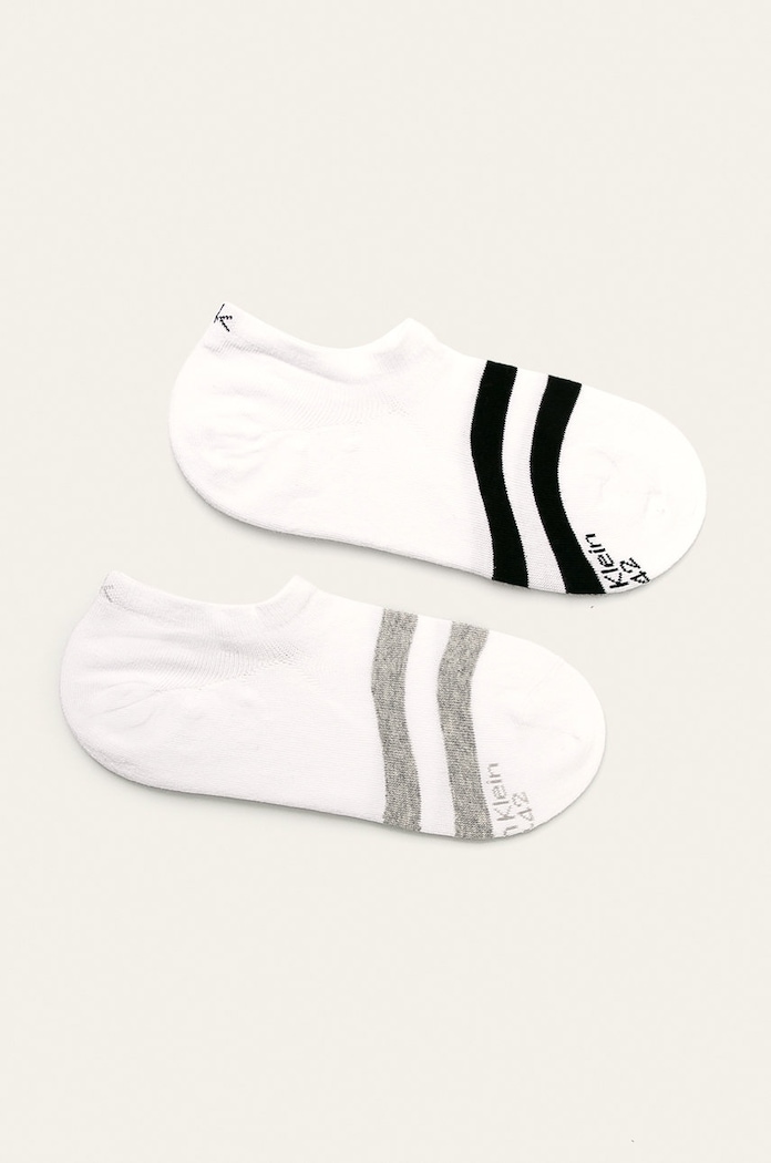 Calvin Klein - Stopki (2-pack) skarpetki krótkie biały 100001789.NOS
