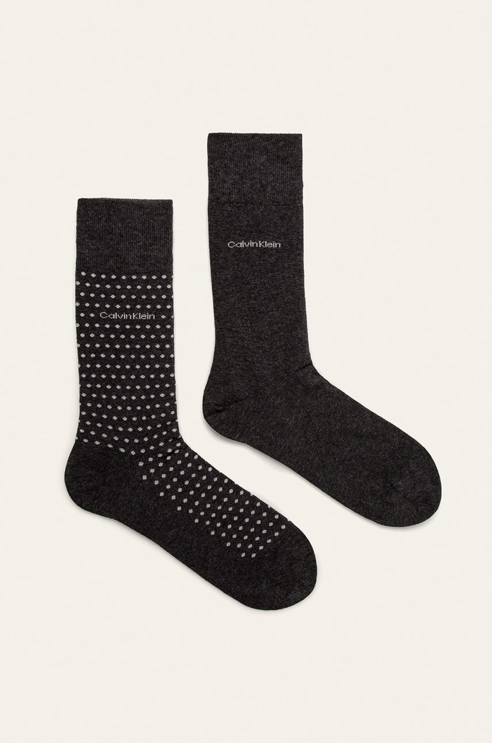 Calvin Klein - Ponožky (2-pack) hladký šedá 100001804.NOS