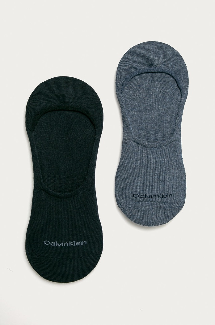 Calvin Klein - Stopki (2-pack) skarpetki krótkie niebieski 100001807.NOS
