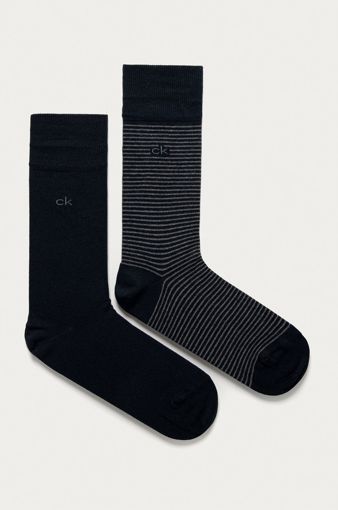Calvin Klein - Ponožky (2-pack) dlouhé ponožky námořnická modř 100001891.NOS
