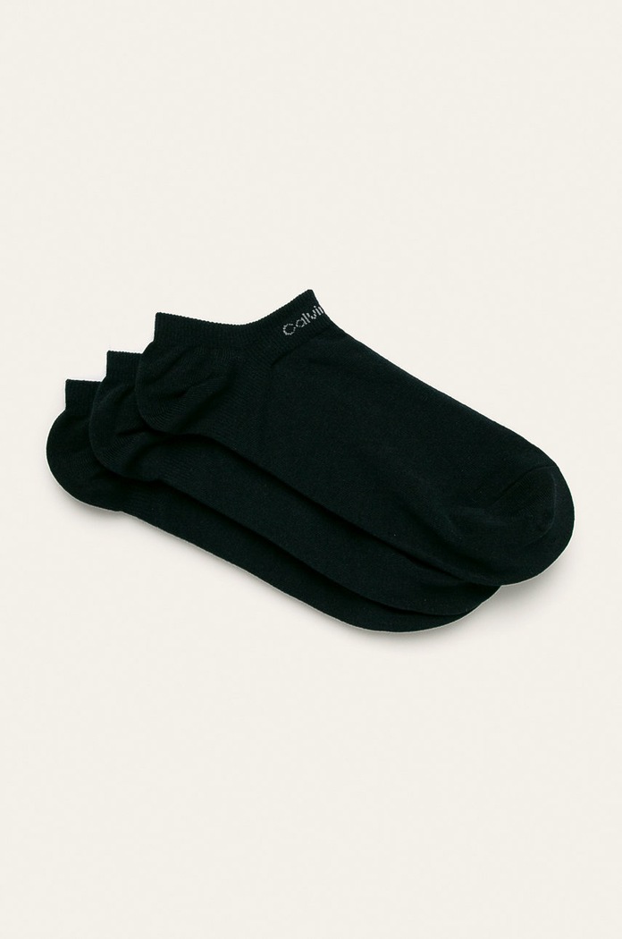 Calvin Klein - Stopki (3-pack) skarpetki krótkie granatowy 100001922.NOS