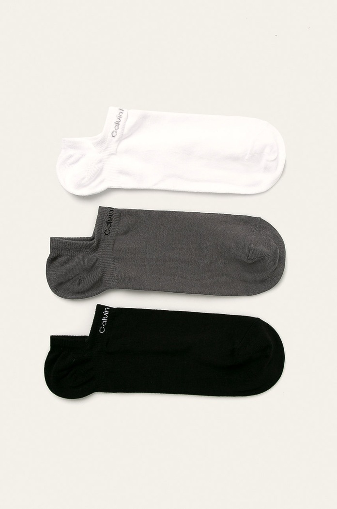 Calvin Klein - Členkové ponožky (3-pak) krátke ponožky sivá 100001922.NOS