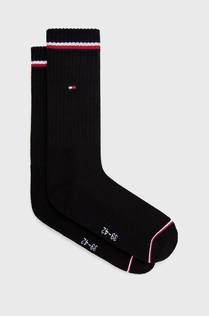 Tommy Hilfiger - Κάλτσες (2-pack) ψηλές κάλτσες μαύρο 100001096