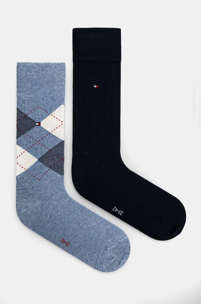 Tommy Hilfiger dlouhé ponožky námořnická modř 100001495.NOS