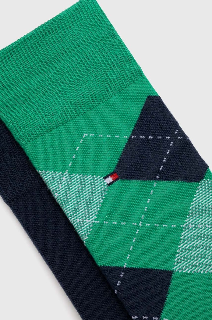 Ponožky Tommy Hilfiger 100001495.NOS zelená AA00