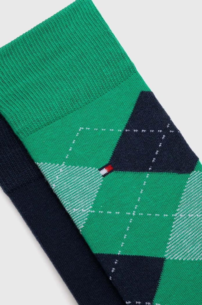 Ponožky Tommy Hilfiger 100001495.NOS zelená AA00