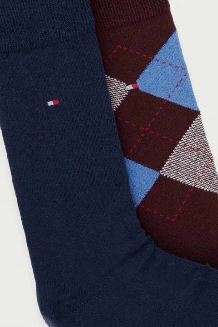 Tommy Hilfiger skarpety męskie 2-pack 100001495.NOS bordowy AA00