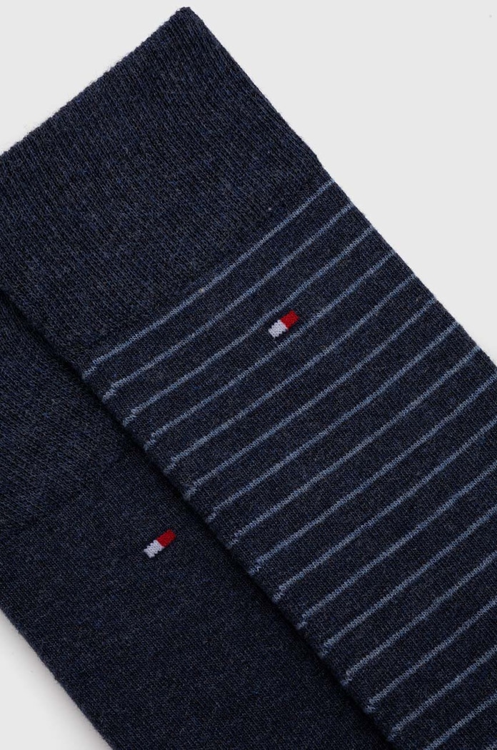 Tommy Hilfiger nogavice moške z bombažem paket 2 kosov 100001496.NOS mornarsko modra AA00