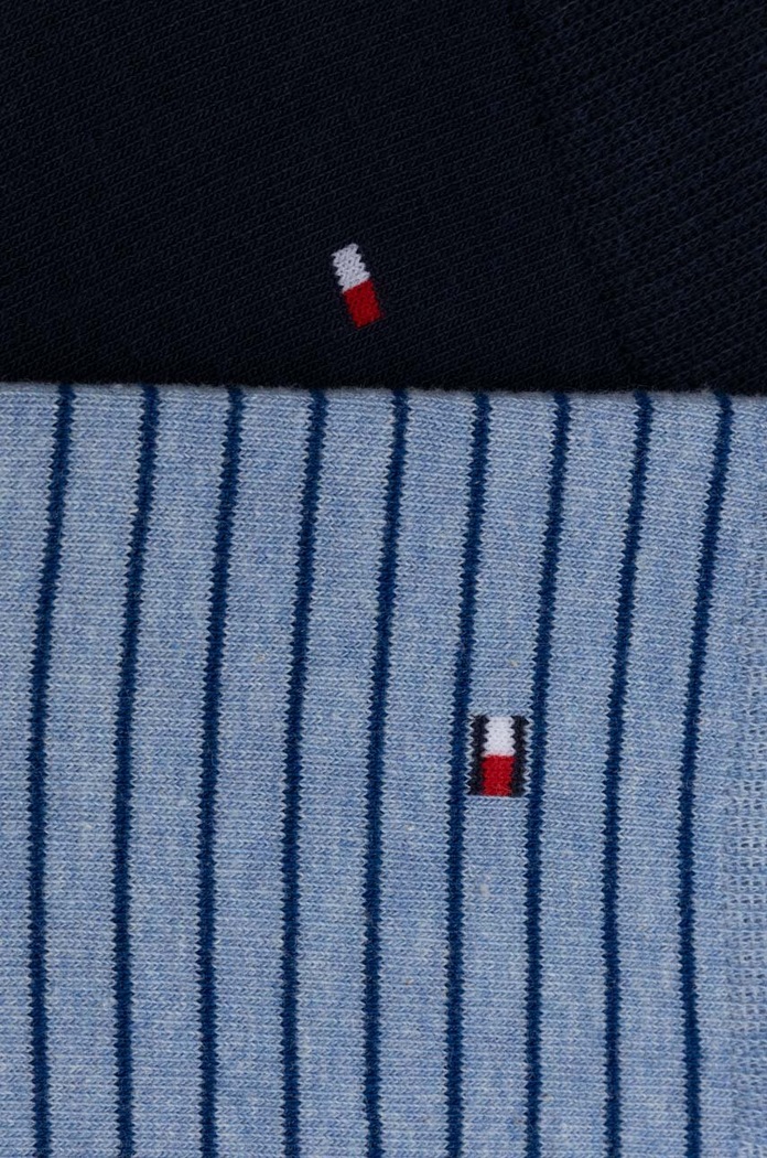 Tommy Hilfiger ponožky pánské s bavlnou 2-pack 100001496.NOS námořnická modř AA00