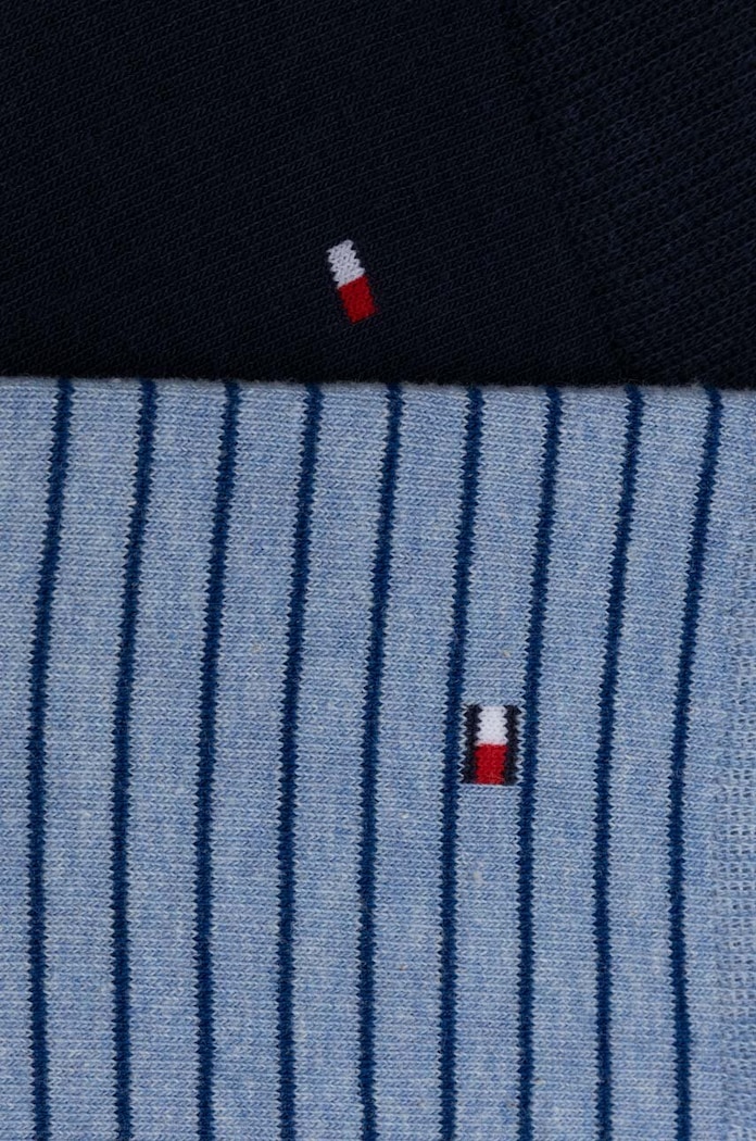 Tommy Hilfiger ponožky pánské s bavlnou 2-pack 100001496.NOS námořnická modř AA00