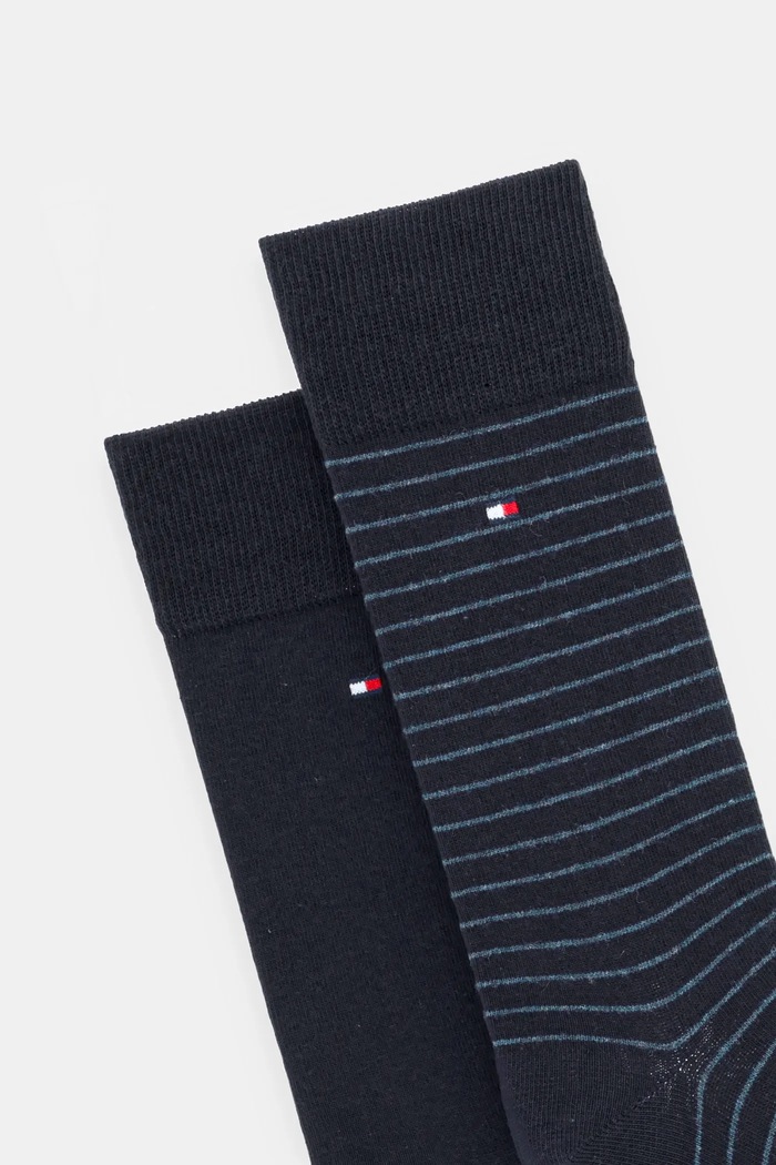 Tommy Hilfiger ponožky pánské s bavlnou 2-pack 100001496.NOS námořnická modř AA00